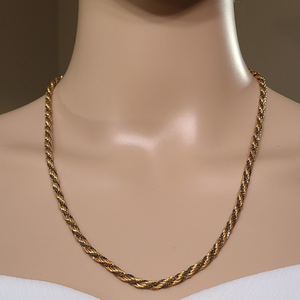 Vintage Two Tone Rope Chain